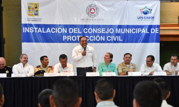 BUSCA GOBIERNO DE LOS CABOS QUE, TRABAJO COORDINADO CON LOS TRES NIVELES EN TEMPORADA DE CICLONES Y HURACANES CONCLUYA CON SALDO BLANCO