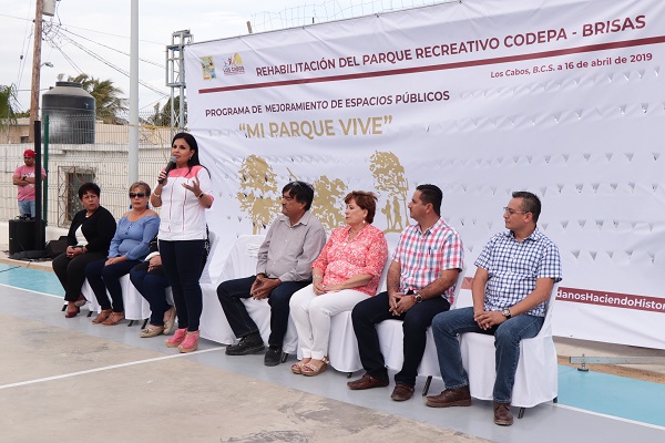 03 Alcaldesa de Los Cabos entrega del Parque Recreativo Codepa Brisas en Cabo San Lucas..