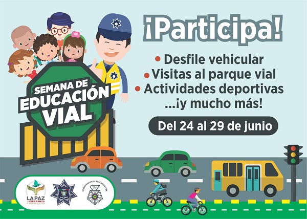 Cartel Invitación a Semana de Educación Vial 2