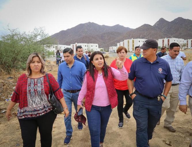 01 Recorre alcaldesa Armida Castro zonas afectadas por Tormenta Tropical “Ivo”..