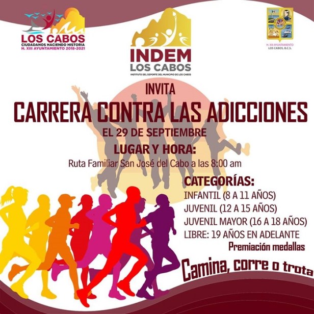 02 INDEM Los Cabos invita a la ciudadanía a participar en la “Carrera Contra las Adicciones” .jpg