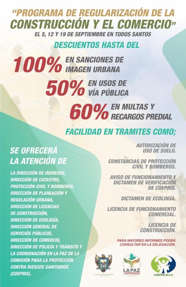 PROGRAMA DE REGULARIZACIÓN DE LA CONSTRUCCIÓN Y EL COMERCIO