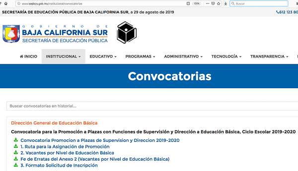SEP_CONVOCATORIA PLAZAS TEMPORALES