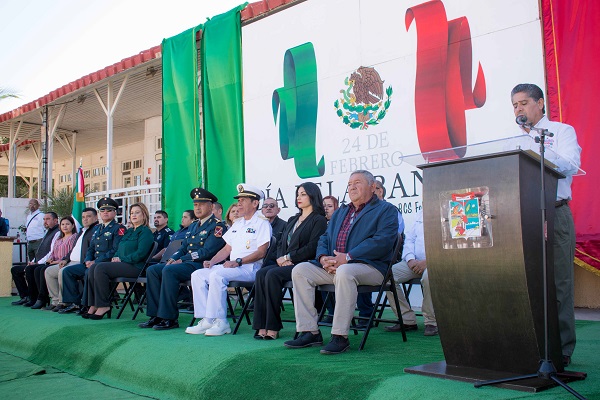 Alcalde José Felipe Prado Bautista durante su discurso