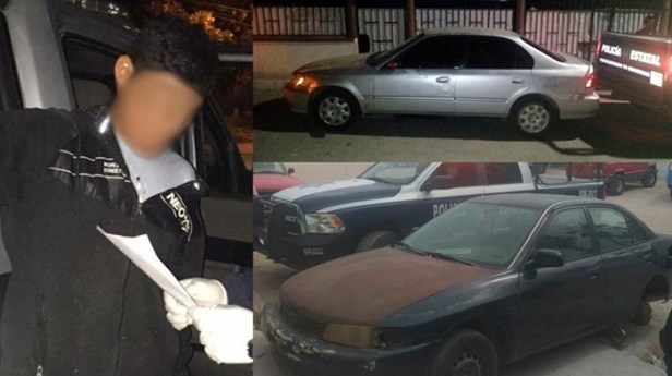 DETENIDO Y DOS VEHICULOS SSPE