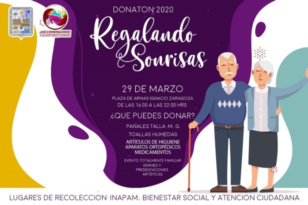 “Donatón 2020, Regalando Sonrisas este domingo 29 de Marzo