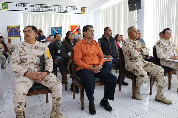 Junta de coordinación para la aplicación del plan DN-III-E, en Guerrero Negro