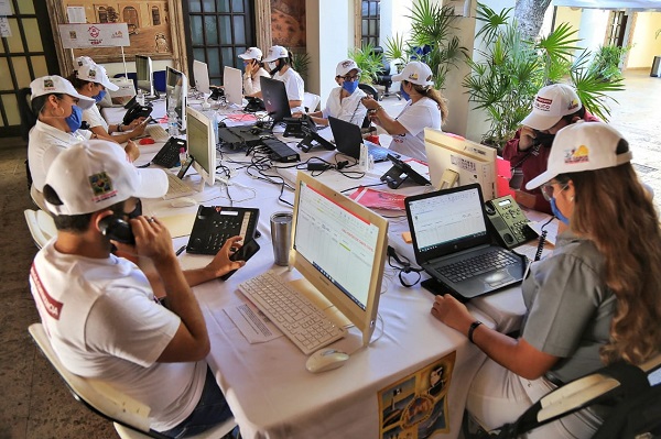 03 Son alrededor de mil llamadas las que se reciben diariamente en el Centro de Atención Telefónica por COVID-19_ Atención Ciudadana4