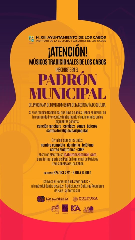04 Cantas o tocas un instrumento de música tradicional Inscríbete al Padrón Municipal de Músicos Tradicionales 1