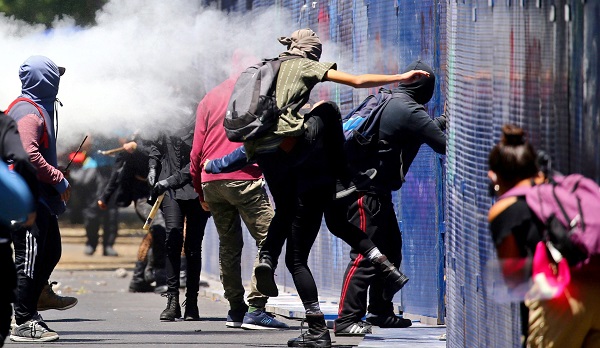 People take part in a demonstration against the death in Minneapolis police custody of George Floyd, in Mexico City