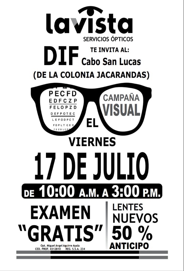 02 En julio se celebrará de nueva cuenta la Campaña Visual de DIF Los Cabos 1