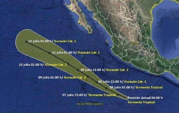 03 Este fin de semana en Los Cabos se esperan lluvias aisladas, a causa de la Tormenta Tropical Cristina 2