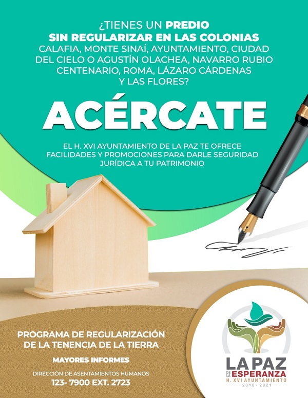 REGULARIZACIÓN TENENCIA DE LA TIERRA