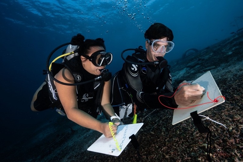Estudiantes de la UABCS asisten a conferencia sobre buceo científico